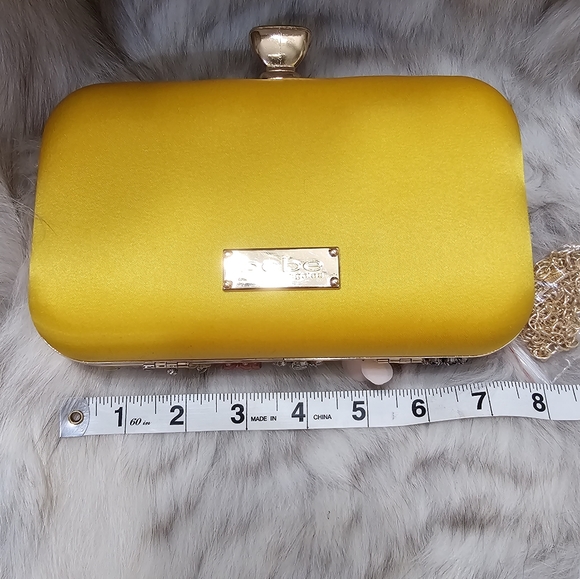 NWT Bebe Yellow 3D Multifloral 3 Style. Crossbody Clutch Handbag - Picture 8 of 13